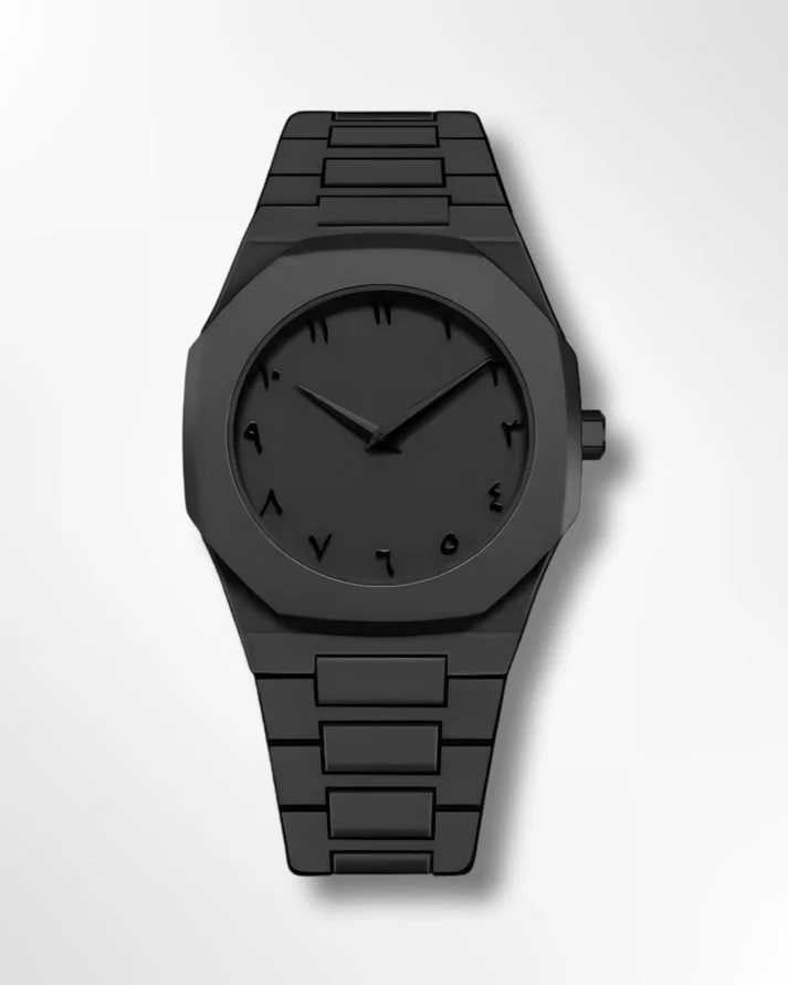 Black Arabic Aura Watch
