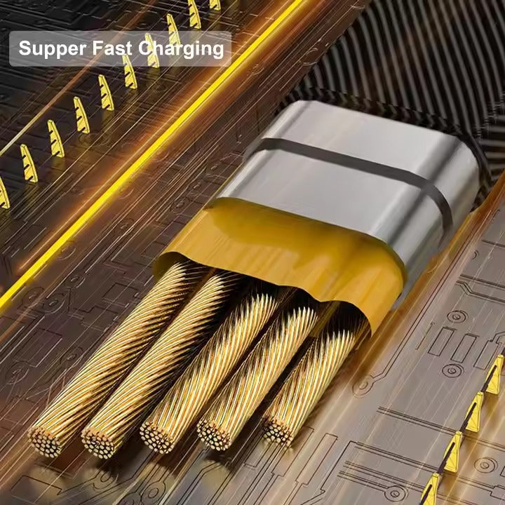 4-in-1 Multi USB PD Charging Cable – Type-C, Lightning & USB Fast Charger